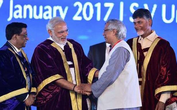 Modi chants mantra to ‘connect’