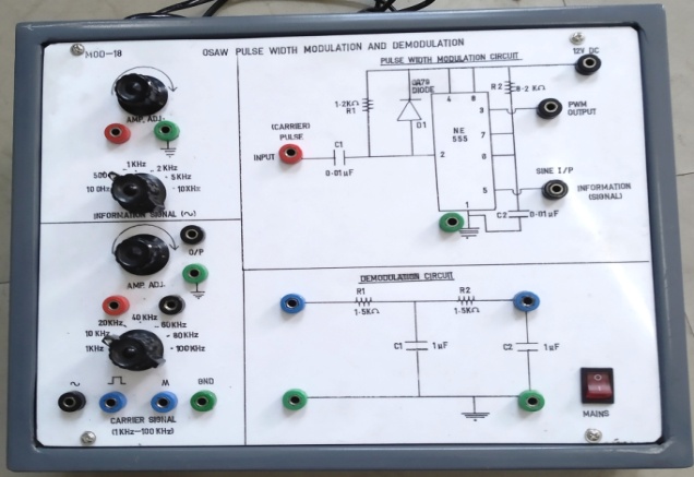 OSAW Pulse Width modulation (PWM/PTM/PLM/PDM)Trainer Kit